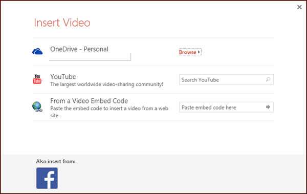 Insert YouTube video in PowerPoint