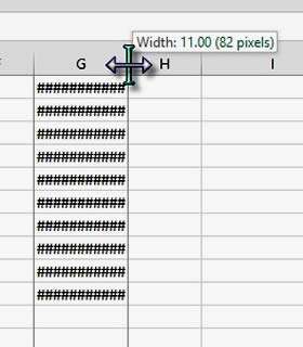 Hash symbols instead of Excel dates