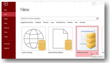 Templates in MS Access