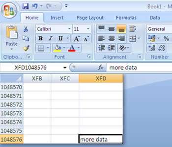Big Excel Data