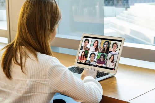 You can attend a group class on your own laptop